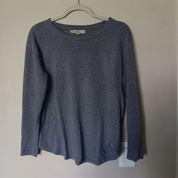 Loft Women’s Long-Sleeve Crew Neck Sweater - Heather Gray - Picture 6 of 8